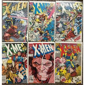 X-Men #1, 3, 5, 6 Newsstand, 7, 8 (1991 Marvel) Lot Of 6 - 4 KEYS Many 1st App